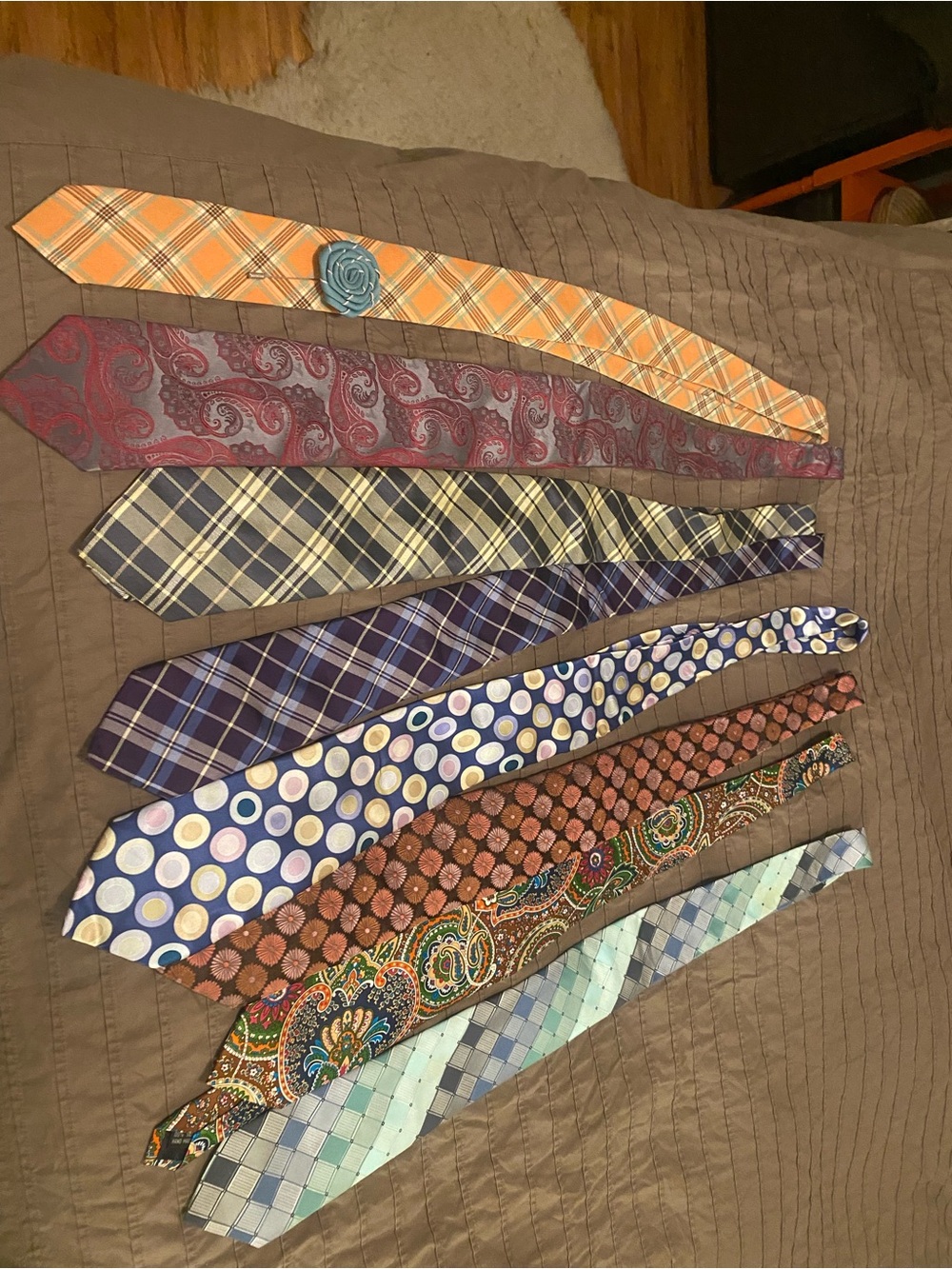 Assorted Men's Patterned Ties - Multi-Color Set